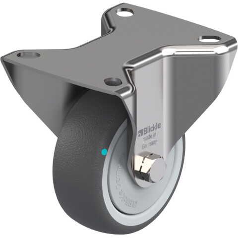 BLICKLE - ROULETTE FIXE Ø 80MM BANDAGE POLYURÉTHANE TPU 150KG - BX-PATH 80KFD