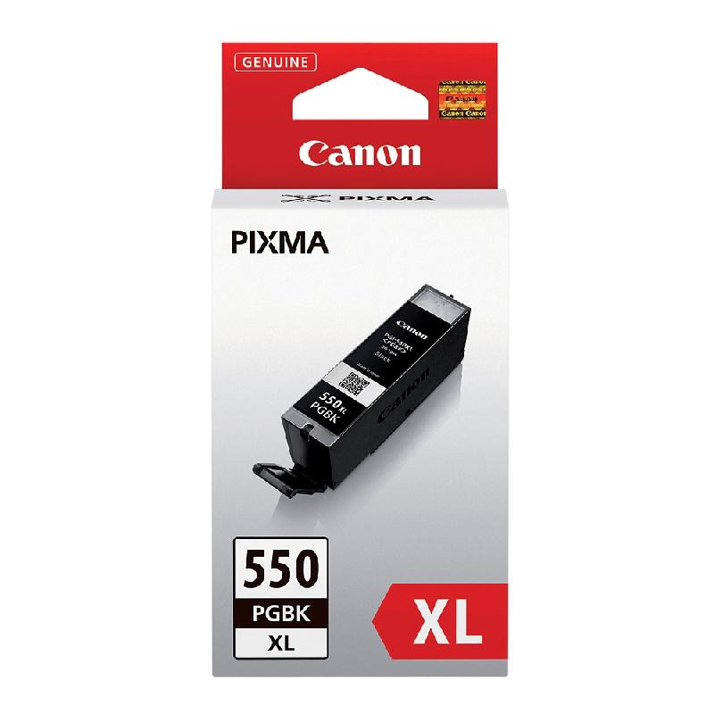 CARTOUCHE CANON PGI-550PGBK XL NOIR POUR IMPRIMANTES JET D'ENCRE
