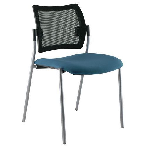 CHAISE VISITEUR TENDANCE RÉSILLE P/NOIR VERT - SOKOA