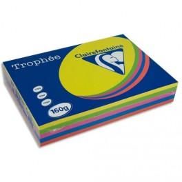 CLAIREFONTAINE RAMETTE DE 500 FEUILLES PAPIER COULEUR TROPHEE 80 GRAMMES FORMAT A3 JAUNE JONQUILLE 1890