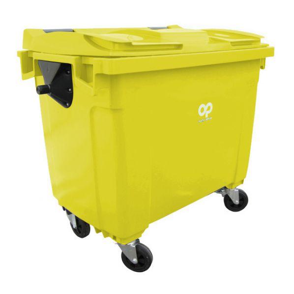Conteneur poubelle - 770 litres coloris : jaune