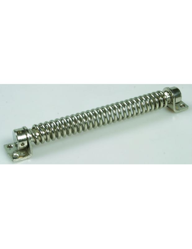 FERME-PORTE À RESSORT MODÈLE N°12 LONGUEUR 200MM ACIER NICKELÉ - IBFM – 89200
