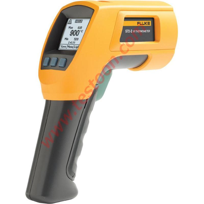 THERMOMÈTRE INFRAROUGE  -30°C À 900°C, 60/1, VISÉE LASER DOUBLE, ENTRÉE SONDE TYPE K - FLU572-2