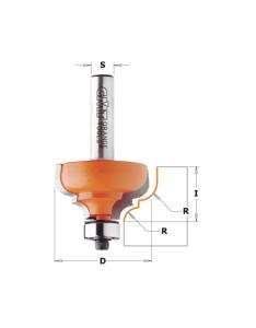 FRAISE CARBURE POUR MOULURE DECORATIVE + FEUILLURE, QUEUE DE 8MM - CMT 944.350.11