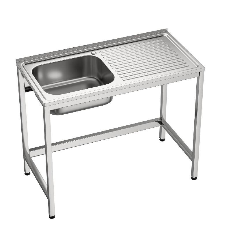 Gasfrit- Evier sous plan 1 évier et 1 égouttoir inox industriel 1000 x 500 x 850 - inox fregdom_0