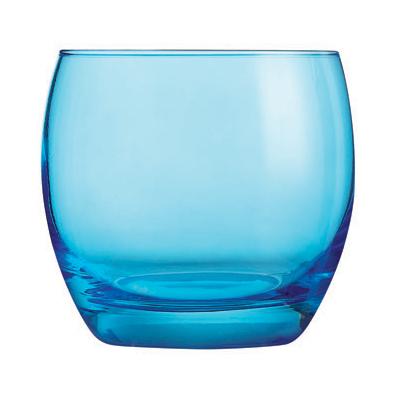 GOBELET FORME BASSE - VERRE À EAU 32CL BLEU STUDIO - LOT DE 6 - SALTO - ARCOROC