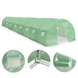 Helloshop26 - Serre tente abri plante fleur légumes 36 m² 1200 x 300 x 200 cm vert 02_0044446 - 3000220154375_0