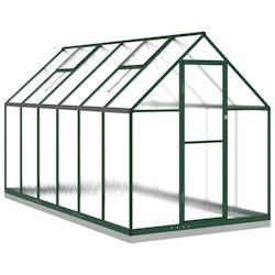 Helloshop26 - Serre tente abri plante fleur légumes avec cadre de base 334 x 169 x 202 cm aluminium vert 02_0044504 - 3000220204742_0