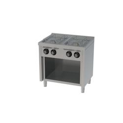 HR FAINCA Fourneau à Gaz Série 600 sur Placard - 4 Brûleurs 5,5 kW - 800x600x870 - Acier Inoxydable 18/10 - Modèle CB4F600E_0
