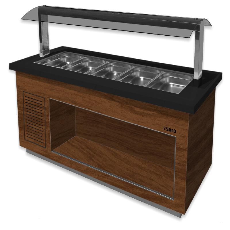 ITALCONCEPT L2G Buffet Refrigere Central, Froid Statique 0°C/+10°C 1350 x 1700 x 880 mm - 3616350158802_0