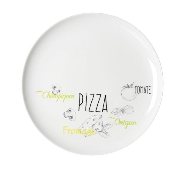 Lot de 12 Assiette à pizza ALBERTO, 320 mm  en verre, lavable au lave-vaisselle - 6455769_0