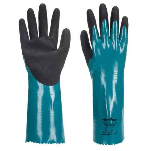 LOT DE 3 - PORTWEST AP60 GANT MANCHETTE SANDY GRIP LITE BLEU/NOIR - TAILLE L - 1 PAIRE