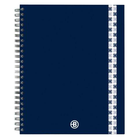 LOT DE 5 - CAHIER SPIRALE BRUNEAU NOTEBOOK 17 X 22 CM PETITS CARREAUX 160 PAGES