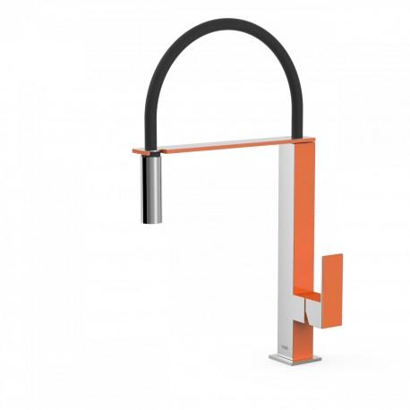 MITIGEUR ÉVIER AVEC BEC EXTRACTIBLE - TRES 00648701NA