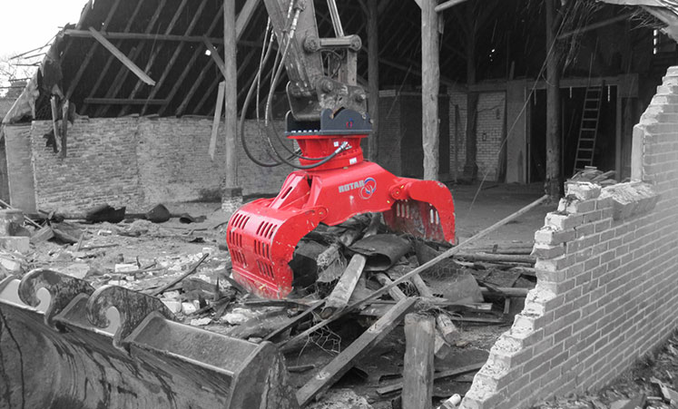 Pince de démolition et de tri Rotar RG 28-N - tête rotative puissante et acier HARDOX - Rotar International B.V._0