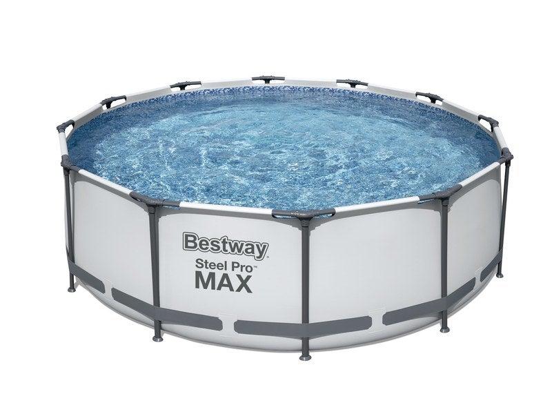 Piscine hors-sol steel pro BESTWAY - Diamètre 3,66 m x Hauteur 1 m - Structure en acier galvanisé_0