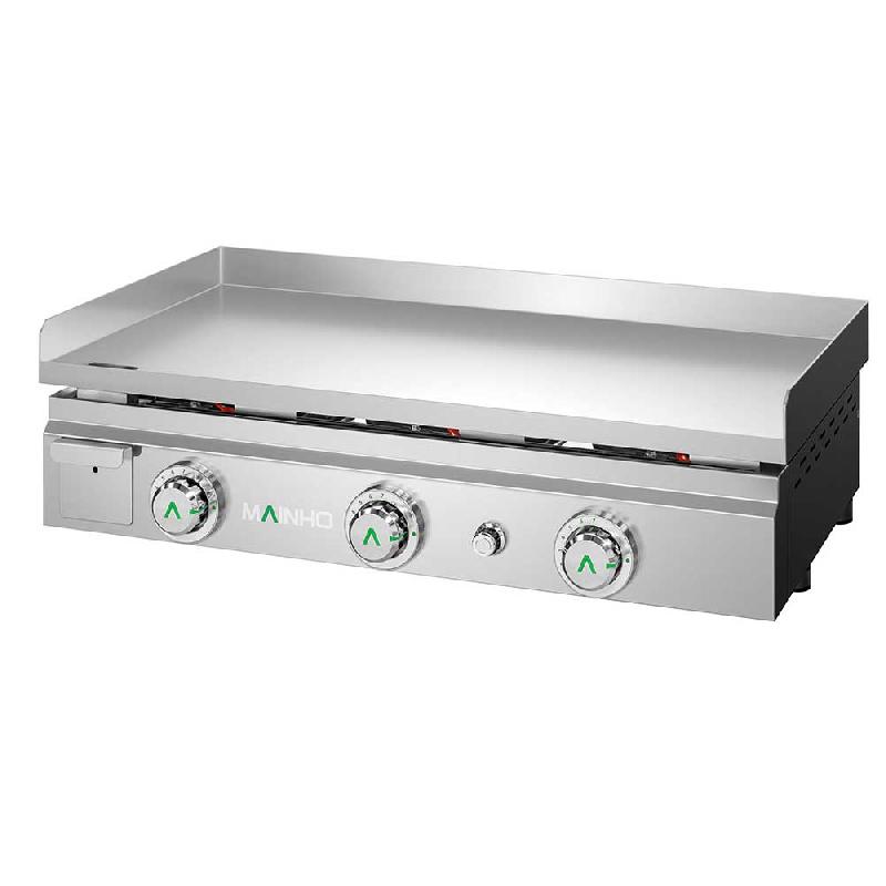Plancha à gaz lisse en ACIER - L800 | Mainho - MAX-80G_0