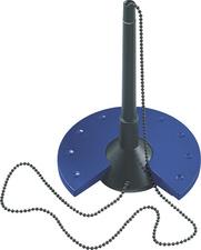 PORTE-STYLO SILVER 'THE BASE', AVEC CHAÎNE, ARGENT - LOT DE 2