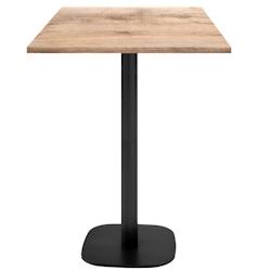 Restootab - Mange-debout 60x60cm - modèle Round bois tanin naturel - marron TB-ROUFF-6060M-TAN.NAT_0
