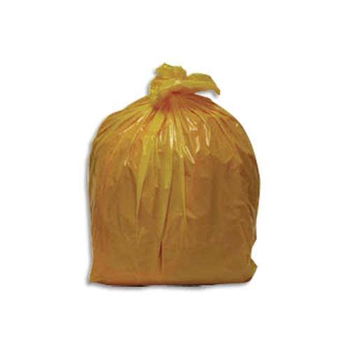 Boîte de 250 sacs poubelle tri sélectif 110L - renforcés translucides jaunes - 70x110cm - 32 microns - NF Environnement_0