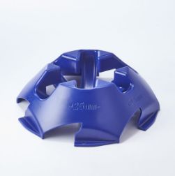 Support trottinette au sol - Mottez M058QBL - bleu - 21x21x6,5 cm - compatible roues 25 à 38 mm_0