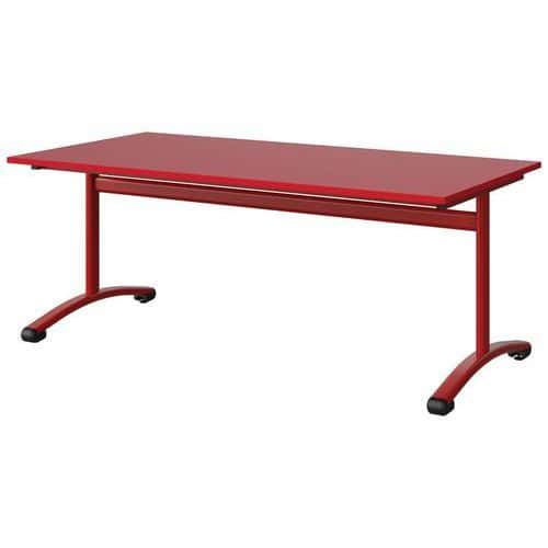 TABLE MALIBU 160X80 T4 DL STRA ABS ROUGE U321/ROUGE 3020