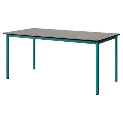 TABLE MALIBU 160X80 T5 4P STR ANTIB BÉT F186/NOIR BLEU 5018