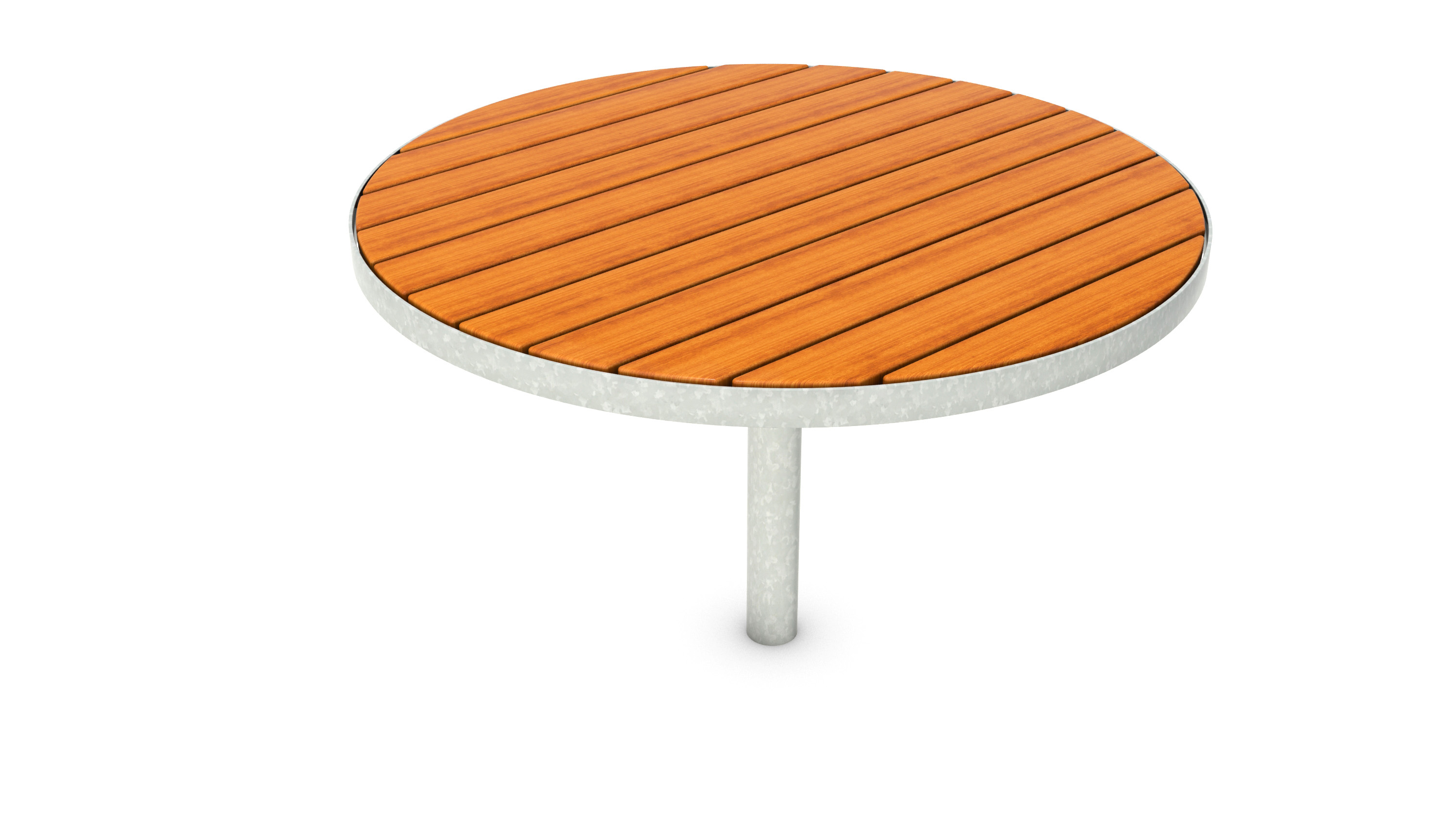 Table publique ronde Sofiero - 8058456 - Hags - 1,1m en Bilinga/VFZ, scellement béton_0