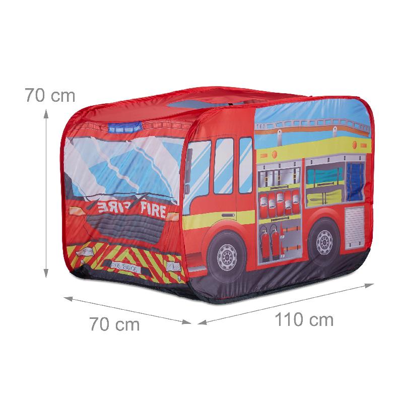 Tente de jeu pour enfants - Camion de pompiers - Pop-up - 100% polyester - Réf. 13_0002855_0