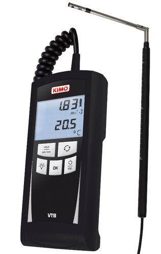 THERMO-ANÉMOMÈTRE TELESCOPIQUE À FIL CHAUD, CONFORME AU FD P50-784 ET NF EN ISO 9972