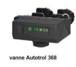 Vanne adoucisseur d'eau domestique Autotrol 368 - pour résines alimentaires et installation rapide_0