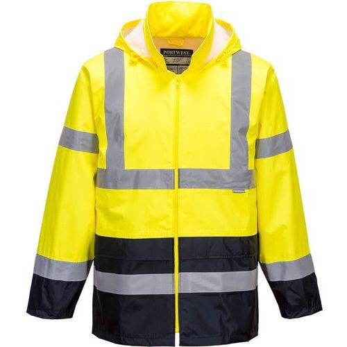 VESTE DE PLUIE HAUTE-VISIBILITÉ BICOLORE H443 BLEU/JAUNE L - PORTWEST