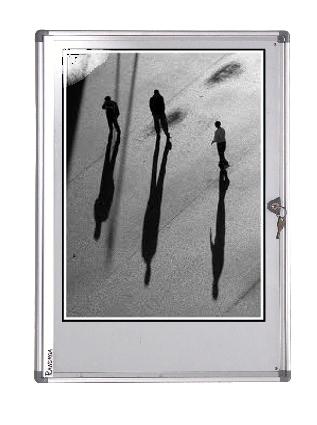 VITRINE D\'INTÉRIEUR ATLAS FOND TÔLE 6 FORMAT A4 64 X 68 CM - MANUTAN COLLECTIVITÉS