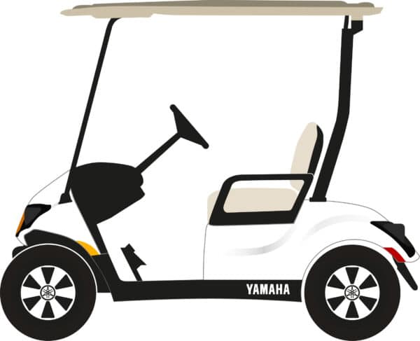 Voiturette de golf électrique Yamaha Drive² PTVE AC - confortable, silencieuse et moteur 48V 3,3 kW_0