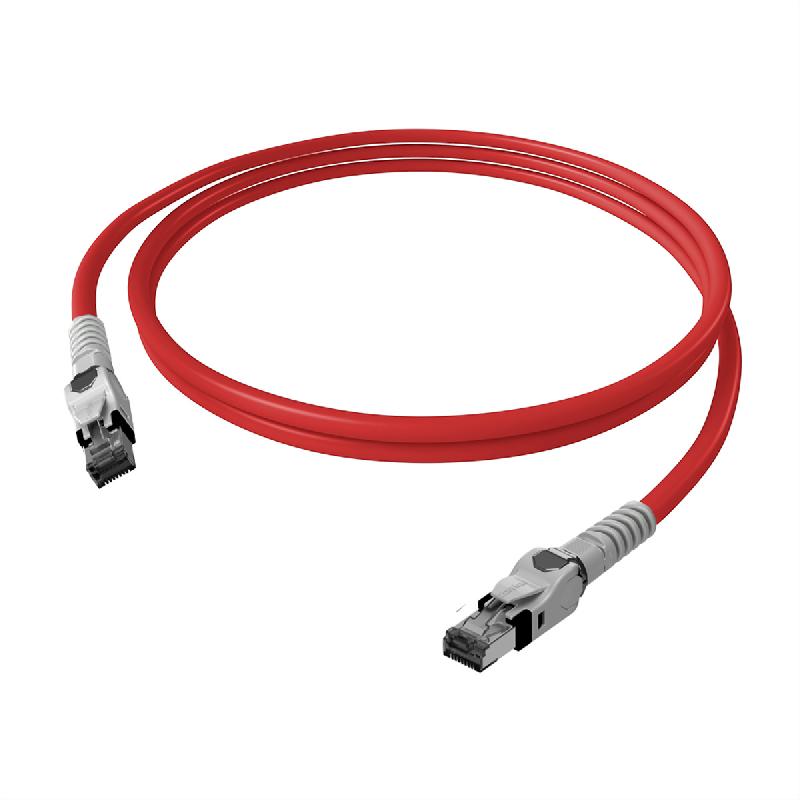EasyLan VarioBoot Cordon Cat.6A, S/FTP, rouge, 0,5 m_0