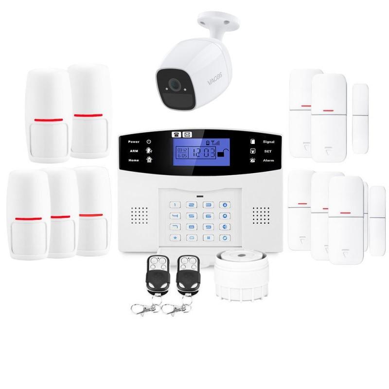 Alarme maison connectée sans fil GSM Lifebox Evolution - kit avec 5 détecteurs de mouvement, 5 détecteurs d'ouverture et caméra autonome_0