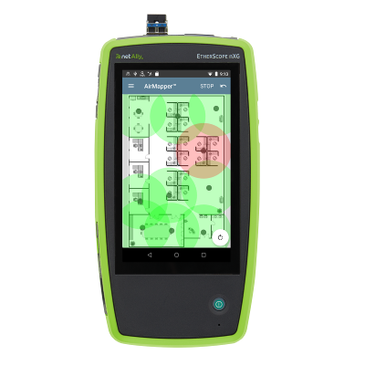 Analyseur de réseau portable Ethernet LAN Wi-Fi - NetAlly - Etherscope nXG - multi-technologies, Wi-Fi 6, NBASE-T et 10G_0