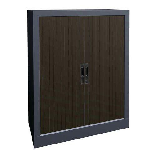 ARMOIRE MÉTAL À RIDEAUX PVC LAME RECOUVERTE 80 X 102 CM COLORIS GALET/ALU - MANUTAN COLLECTIVITÉS