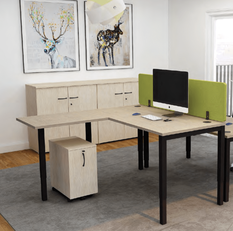 Bureau open space modulable et personnalisable - Astrolite réglable en hauteur - Buronomic_0