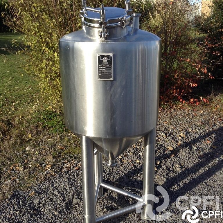 Bac de lancement LBL 150 L - Inox 304 - Diamètre 600 mm - 2 boules de lavage_0