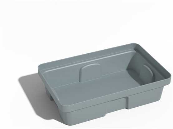 Bac de rétention LABO-RETEN 30 litres sans caillebotis - BACPV30/G - compact et adapté aux espaces exigus_0