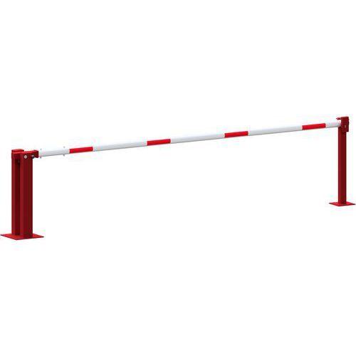 BARRIÈRE MANUELLE POTEAU FIXE AVEC SERRURE PROFILÉE-4000 MM - SCHAKE