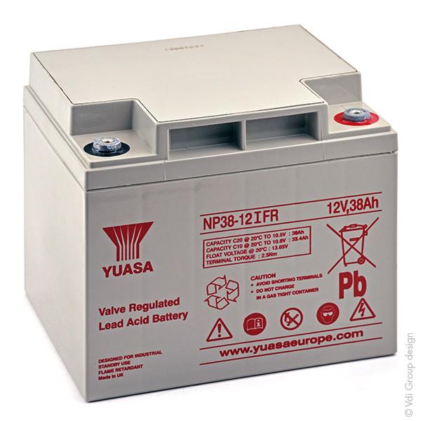 BATTERIE PLOMB AGM YUASA NP38-12IFR 12V 38AH M5-F_0