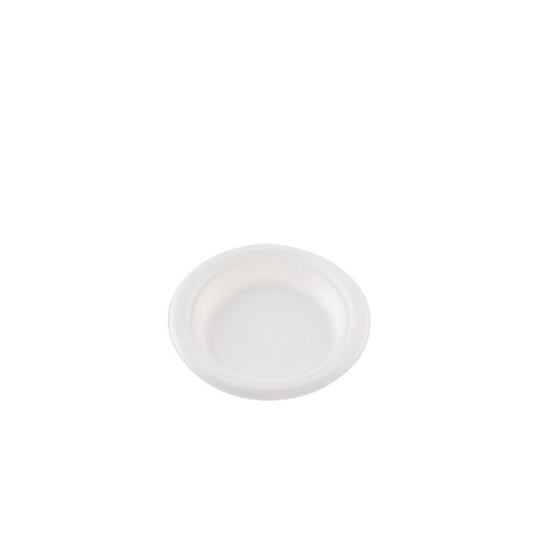 Betik Ecoline – 800 unités – Assiette ronde bagasse blanc  – Ø 15 cm - blanc Bagasse 1010759_0