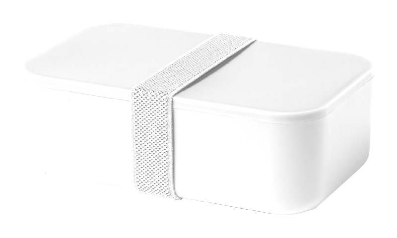 Boîte lunch en plastique PP - 1000 ml - avec sangle élastique_0
