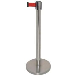 Bolero Barrière polie avec sangle rouge 3m - inox GG723_0