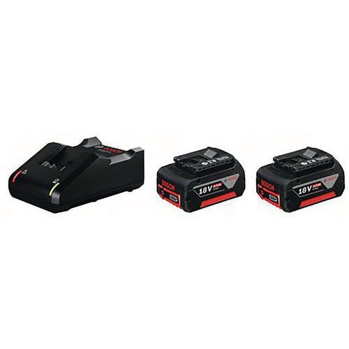 BOSCH 1 BATTERIE GBA 18V 4.0AH AVEC CHARGEUR GAL 18V-40