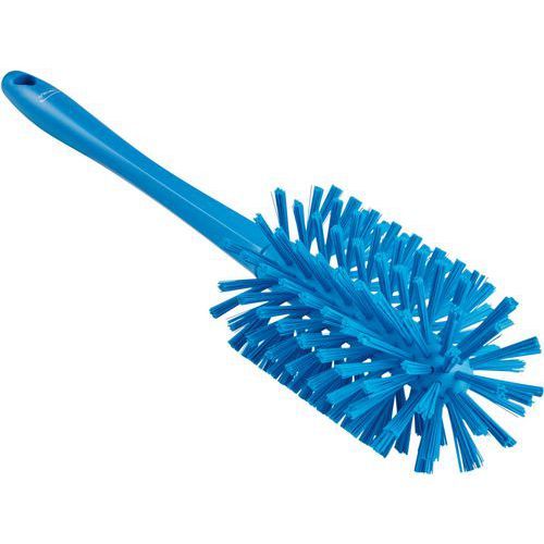 BROSSE CYLINDRIQUE AVEC MANCHE MOULÉ Ø90 MM BLEU - VIKAN