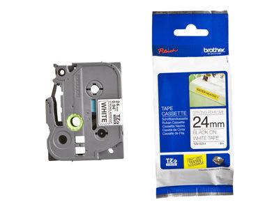 BROTHER TZE-S251 RUBAN D'ÉTIQUETTE NOIR SUR BLANC TZ