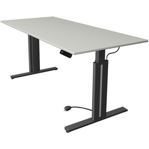 BUREAU ASSIS/DEBOUT MOVE3 L180XP80XH72-120CM 4 FONCTIONS MÉM. GRIS - KERKMANN